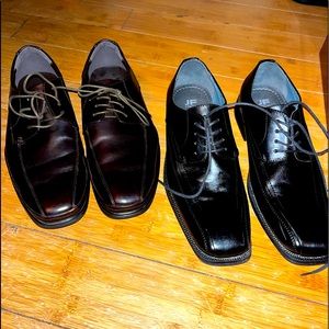 Kenneth Cole Reaction Shoes | Price Drop Name Brand Dress Shoes Kenneth Cole JF J.Ferra | Color: Black/Brown | Size: 12 | Gunnwife's Closet